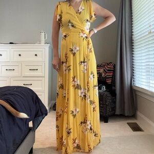 Lulu’s maxi wrap dress